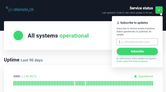 Status Page geodienste.ch